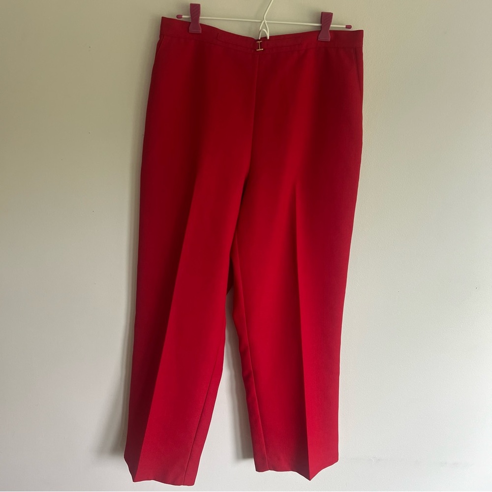 Alfred Dunner Red Petite Trousers